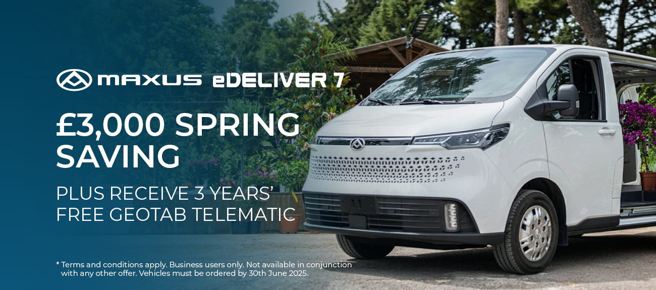 £3,000 SPRING SAVING ON THE MAXUS eDELIVER 7